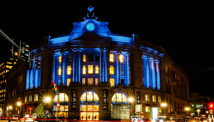 south-station-at-night